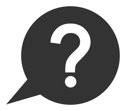 Question Message - Raster Icon Illustration Stock Illustration