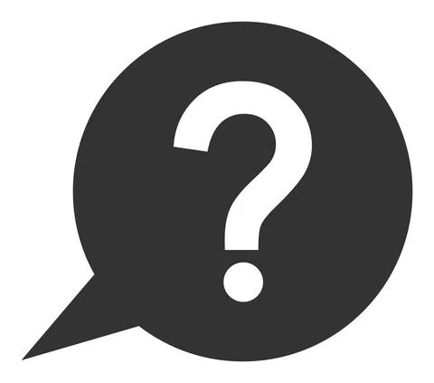 Question Message - Vector Icon Illustration Stock Illustration