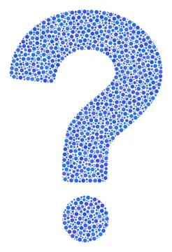 Question Mosaic of Dots Stock Illustration