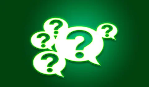 Question neon Stock Illustration