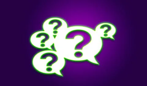 Question neon Stock Illustration