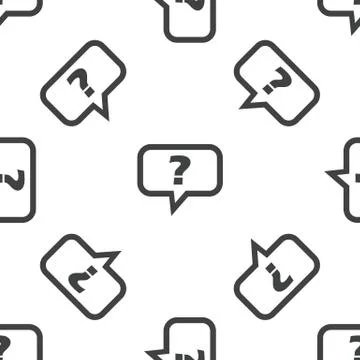 Question pattern Illustrazione stock