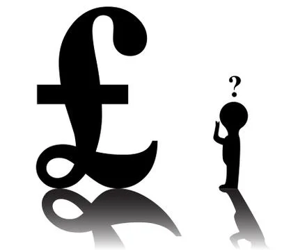 Question Pound Stock Illustration