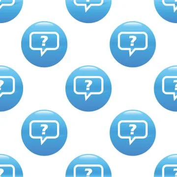 Question reply sign pattern Stockillustratie