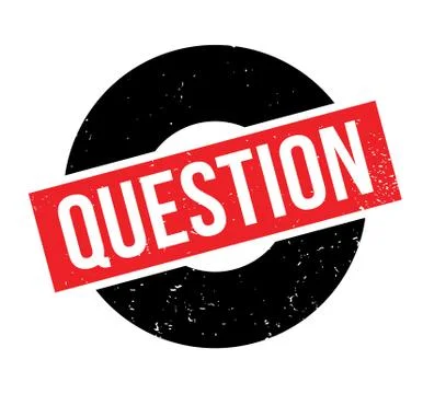 Question rubber stamp Stock Illustration