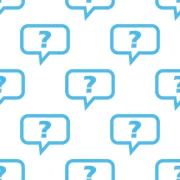Question seamless pattern Stock Illustration