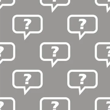 Question seamless pattern Stockillustratie