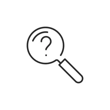 Question Search Icon Illustrazione stock