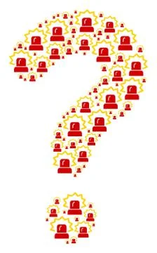 Question Shape of Alarm Icons 스톡 일러스트