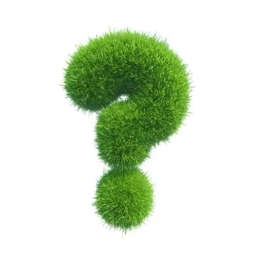 Question sign grass Stock-Illustration