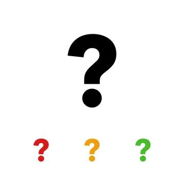 Question sign icon vector template Stock Illustration