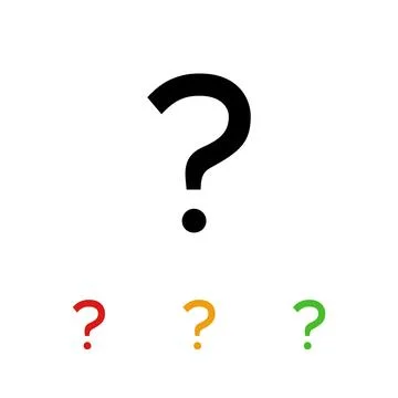 Question sign icon vector template Stock Illustration