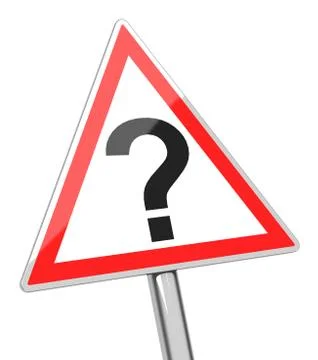 The question sign Stock Illustration