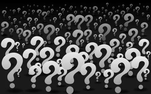 Question signs When word, FAQ  help. problem solve 스톡 일러스트