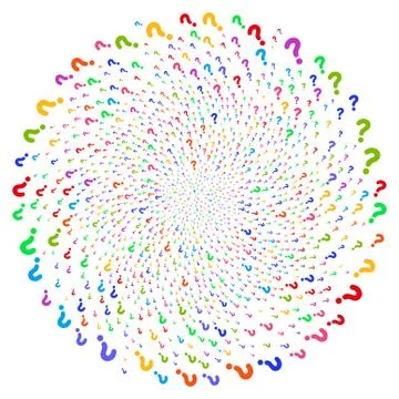 Question Swirl Sphere Stock Illustration
