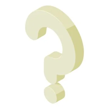 Question symbol cursor icon, isometric style Illustrazione stock