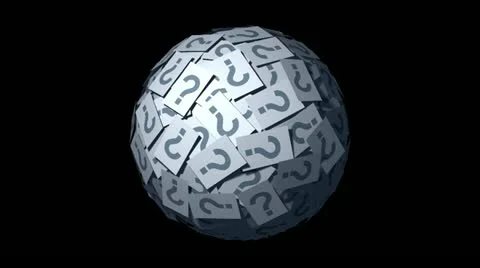 Question symbols ball Stock Footage 20477161