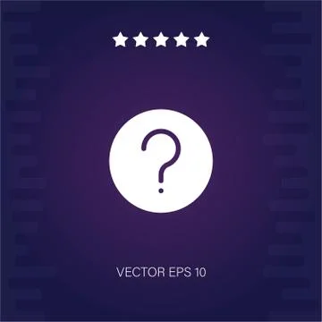 Question vector icon Stock Illustration