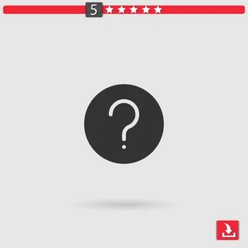 Question vector icon Stock Illustration