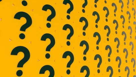 Question wall Stock Illustration