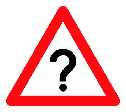 Question Warning - Vector Icon Illustration Stock Illustration