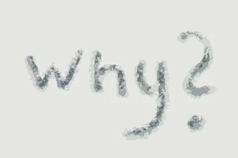 The question "why" Stockillustratie