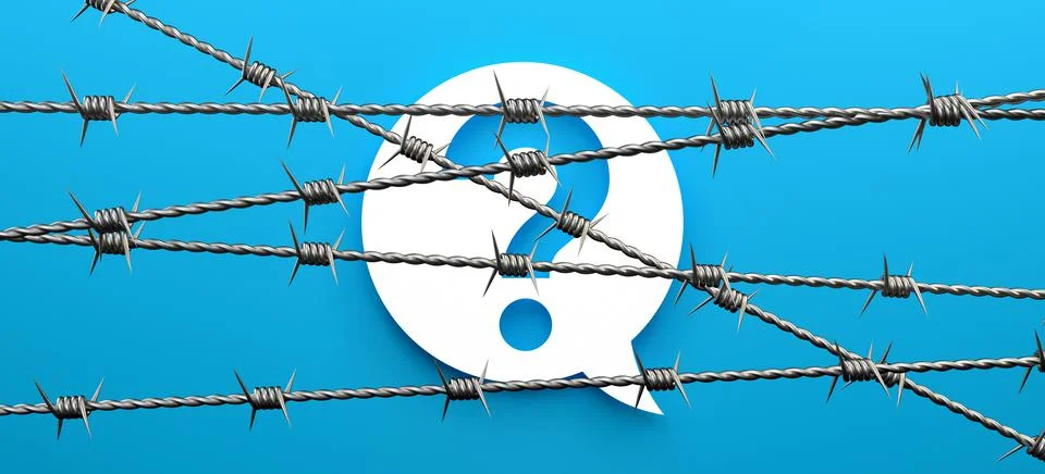 Question wire Stock Photos
