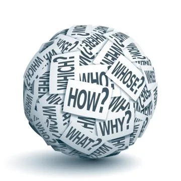 Question words 스톡 일러스트