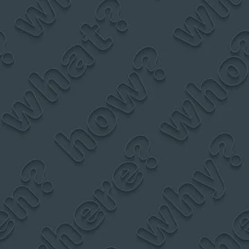 Question words walpaper. Stock Illustration