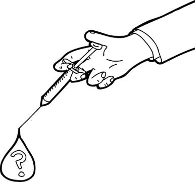 Questionable Vaccine Cartoon Stock Illustration