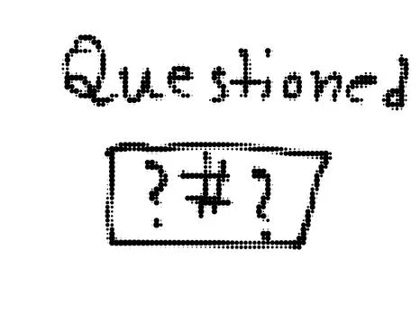 Questioned concept graphic icon with question investigation analysis research Stock Illustration