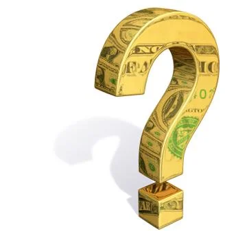 Questioning the dollar Stock Illustration