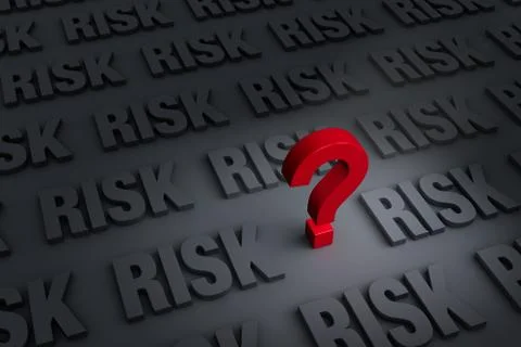 Questioning the risk Stock Illustration