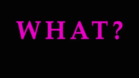 Questioning text appearing on black background with subtle glitch effect du.. Video stock 343408348