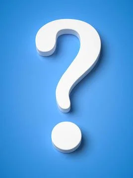 Questionmark on blue An image of a questionmark on a blue background Copyr... Stock Photos