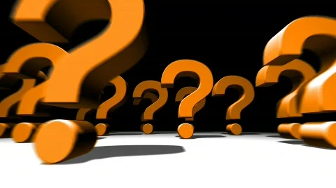 Questionmark1 orange Stock Footage