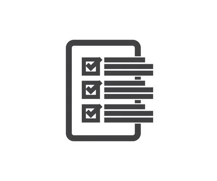 Questionnaire with checkboxes, survey form vector design and illustration. Stock Illustration