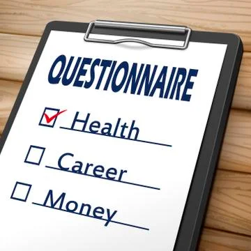Questionnaire clipboard image Stock Illustration