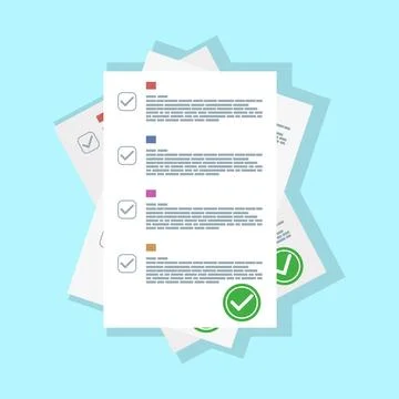 Questionnaire concept Stock Illustration