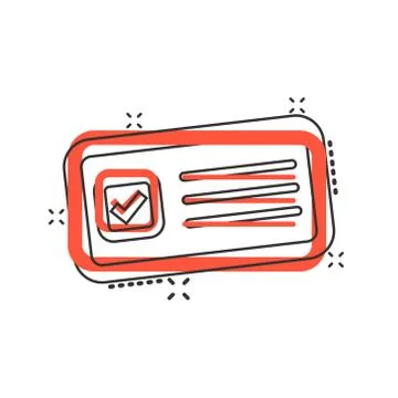 Questionnaire icon in comic style. Online survey vector cartoon illustration  Stock Illustration