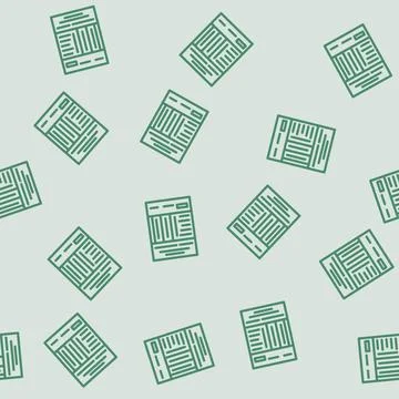 Questionnaire list line vector seamless pattern イラスト素材