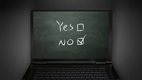 Questionnaire no selection Stock Illustration