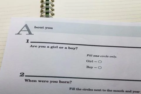 Questionnaire Research for Education. Stock Photos