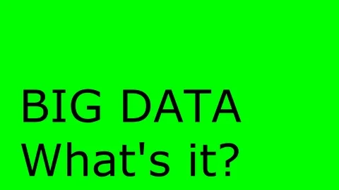 Questions about Big data using greenscreen for videotutorials Stockbeeldmateriaal 89014399