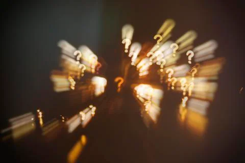 Questions abstract blur background Stock Photos