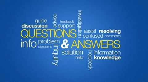 Questions and Answers Stock Footage 12574098