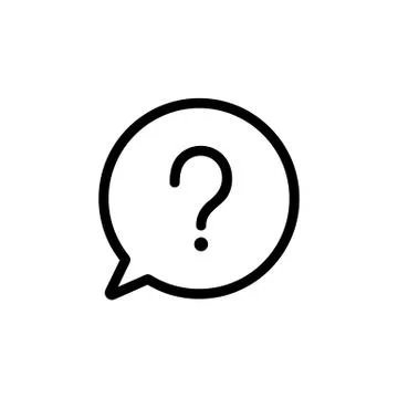 Questions and answers icon vector. Isolated contour symbol illustration Stock Illustration