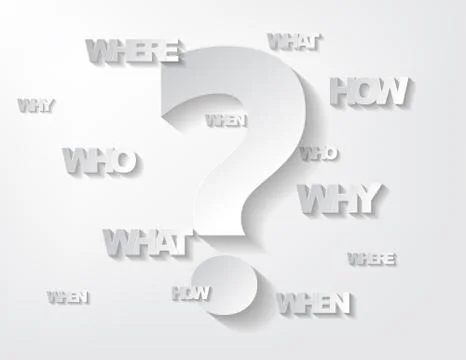 Questions background Illustrazione stock