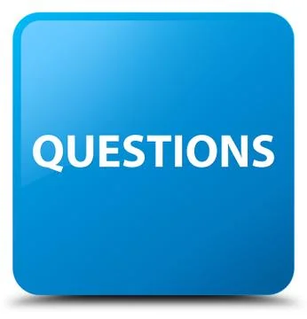 Questions cyan blue square button Stock Illustration
