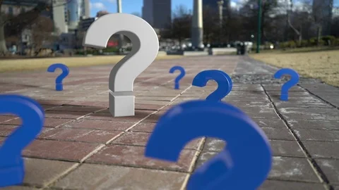 Questions everywhere Stock Footage 72231284